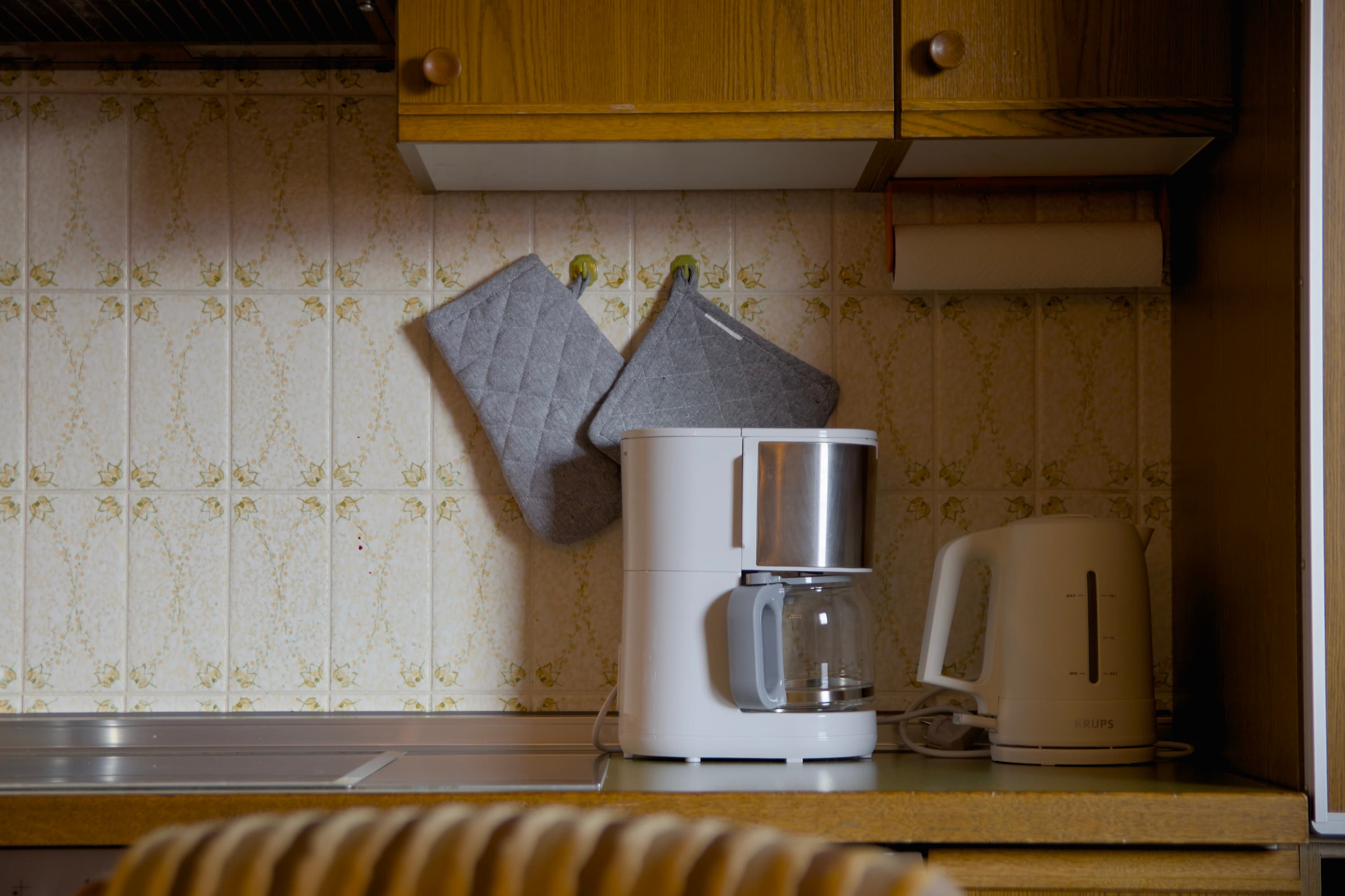 Kaffeemaschine in der Küche – Ferienwohnung Allgäu