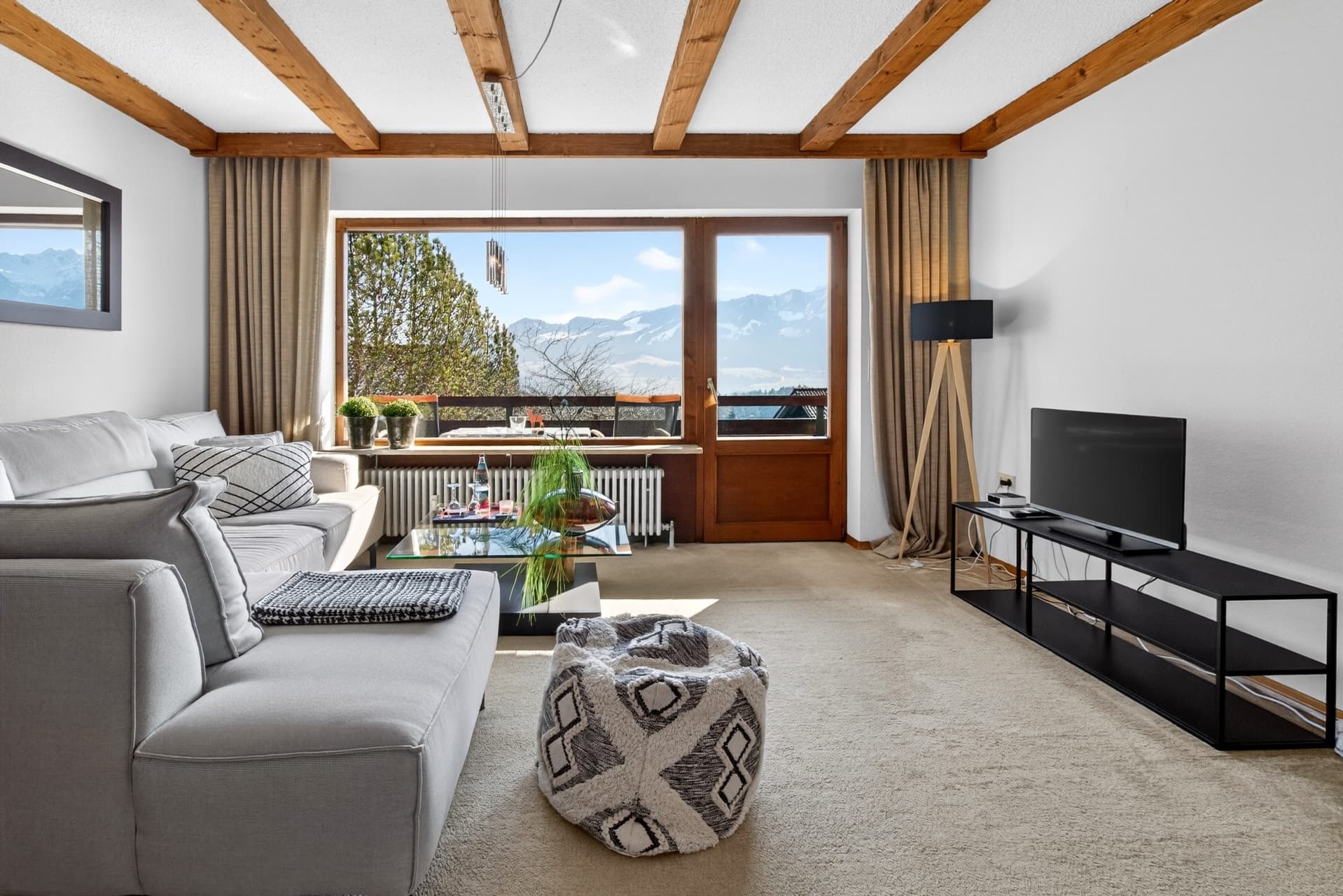 Alpenpanorama von der Ferienwohnung Allgäu – Bergblick Bolsterlang